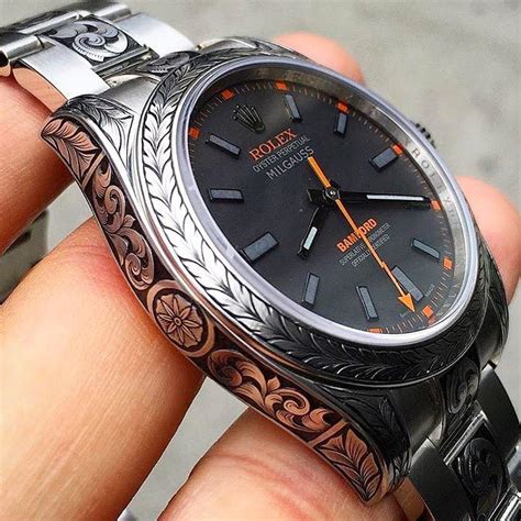 rolex engraved mens watches